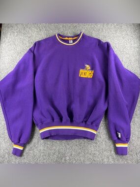 Vintage The Game Minnesota Vikings Sweatshirt XL NFL - Made in USA - READ